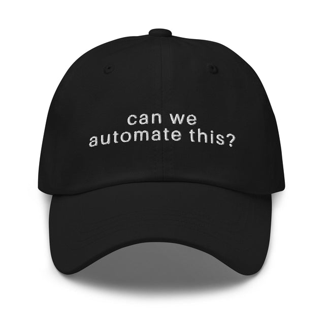 Can We Automate This Hat Quirky Consultant Black 