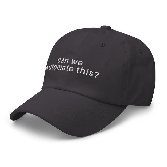 Can We Automate This Hat Quirky Consultant Dark Grey 