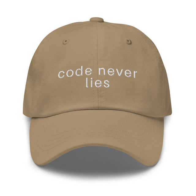 Code Never Lies Hat Quirky Consultant 