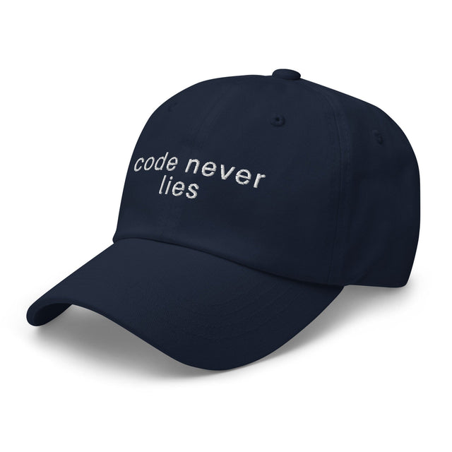Code Never Lies Hat Quirky Consultant Navy 